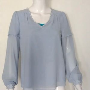 Karl Lagerfeld women’s Ice Blue blouse XS